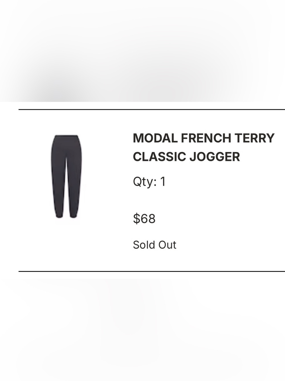 SKIMS Classic Modal French Terry Joggers - Black
